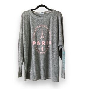 Disney Pixar Spirit Jersey Pajama Top Gray Up Ratatouille Size Large FLAWED